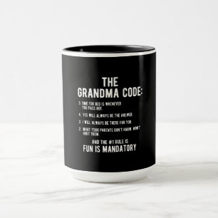 Taza El código de la abuela   La Diversión Es Obligator