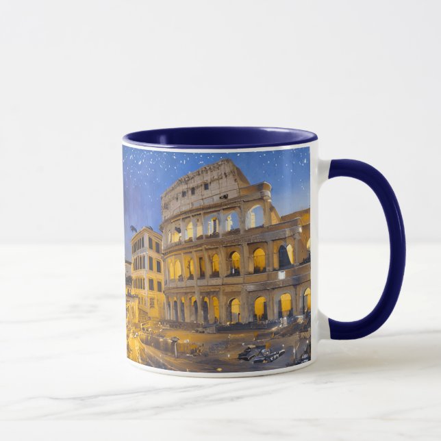 Taza El Coliseo de Roma de noche (Derecha)