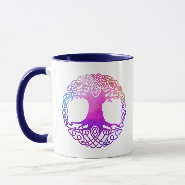 Taza El colorido árbol celta de la vida (Izquierda)
