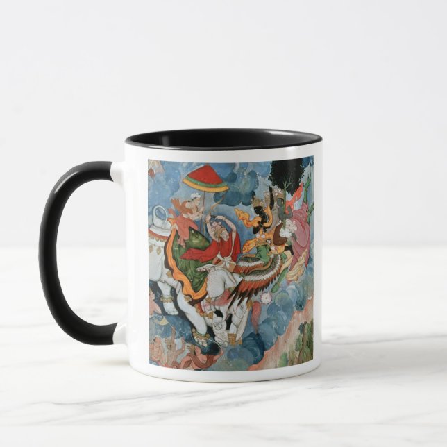 Taza El combate de Krishna con INDRA, c.1590 (Izquierda)