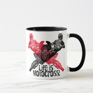 Taza El competir con de la motocicleta