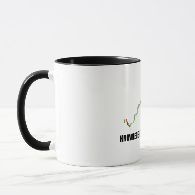 Taza El Conocimiento Forex Es Una Mug De Beneficio (Izquierda)