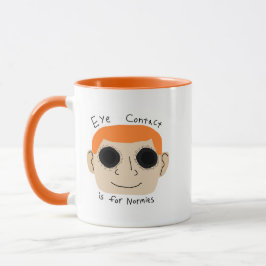 Taza El contacto visual es para Normies