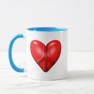 Taza El corazón de la paz