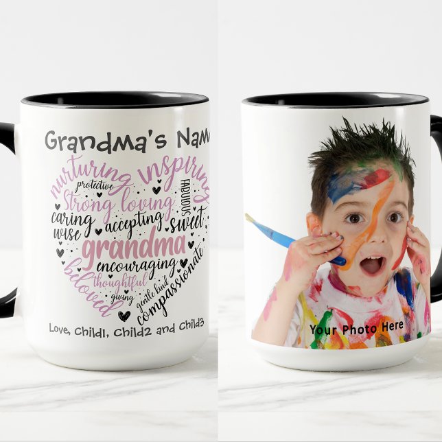Taza El corazón de las abuelas alimenta la imagen del P (Subido por el creador)