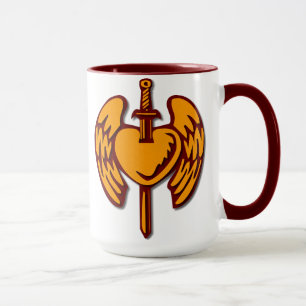 Taza El corazón guerrero de Ángel