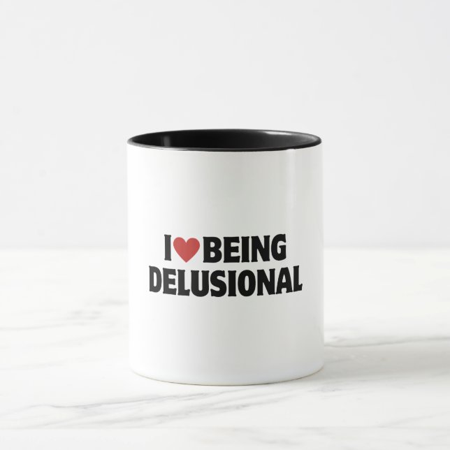Taza El corazón | Me Encanta Ser Delusional | Estética  (Centro)