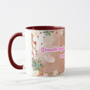 Taza El crecimiento comienza al final de su zona de con