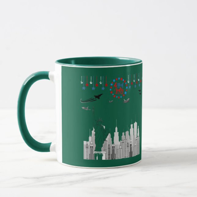 Taza El cuarto bosque brillante verde (Izquierda)