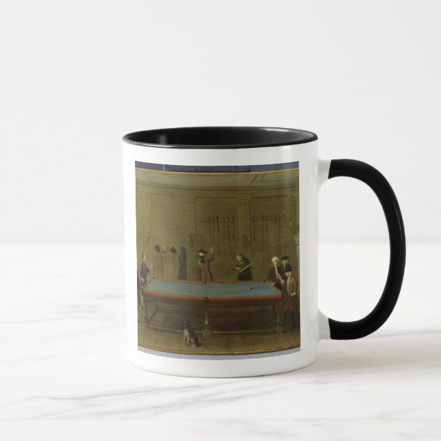 Taza El cuarto de billar (aceite en lona) (Derecha)