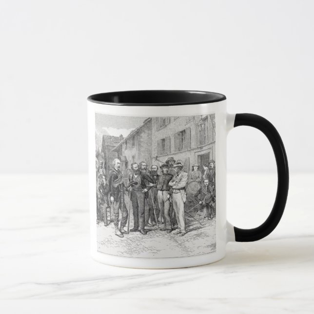 Taza El cuarto de club de Zermatt en 1864, "de la (Derecha)