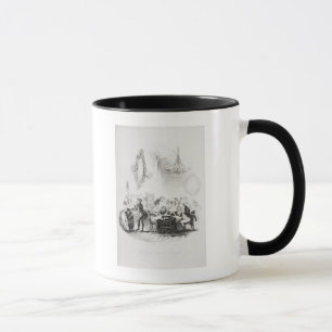 Taza El cuarto de la tarjeta en el baño