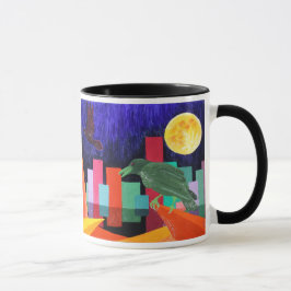 Taza El cuervo codicia la luna