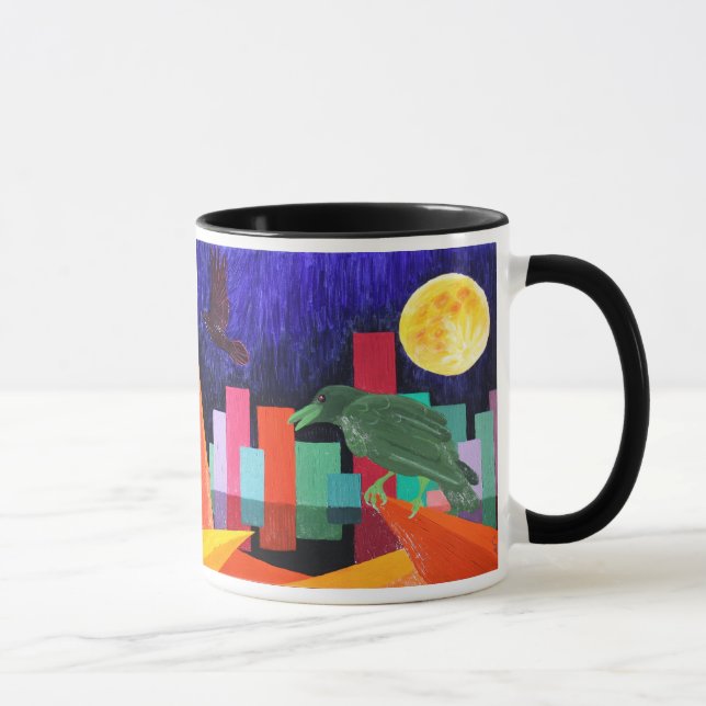 Taza El cuervo codicia la luna (Derecha)