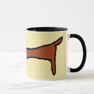 Taza El Dachshund marrón