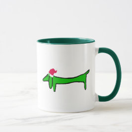 Taza El Dachshund para los Navidades