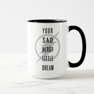 Taza El   de destello "su pequeño sueño Nerdy triste "