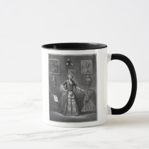 Taza El d'Eon del Chevalier, vestido como mujer