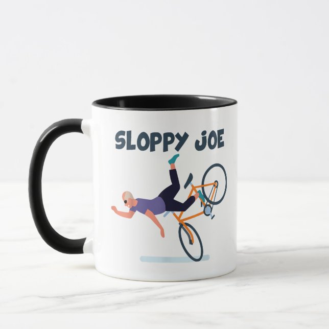 Taza El descuidado Joe Funny Biden Shiroppy Funn (Izquierda)