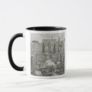 Taza El d'Este del chalet en Tivoli (grabado)