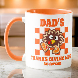 Taza El día de gracias de papá personalizado
