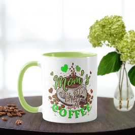 Taza El Día de la Madre, divertido y verde, mejoró con