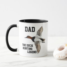 Taza El día de padre del Canvasback de la leyenda de la