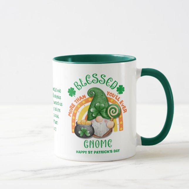 Taza El Día de San Patricio bendijo al gobernador irlan (Derecha)