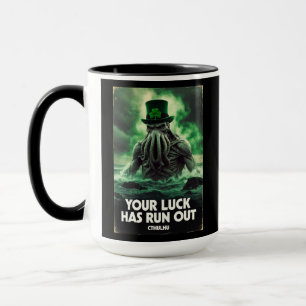 Taza El Día de San Patricio de Cthulhu: Tu Suerte Ha Te