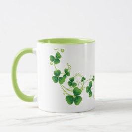 Taza El Día de San Patricio de Shamrock Mug