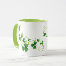 Taza El Día de San Patricio de Shamrock Mug