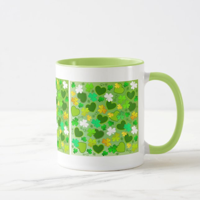 Taza El Día de San Patricio, sacudida de corazón (Derecha)