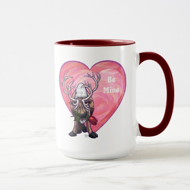 Taza El día de San Valentín de renos (Derecha)