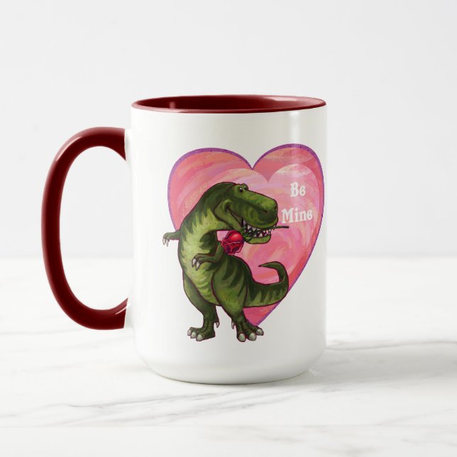 Taza El día de San Valentín de Tyrannosaurus (Izquierda)