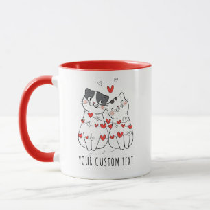 Taza El día de San Valentín personalizado de pareja de 
