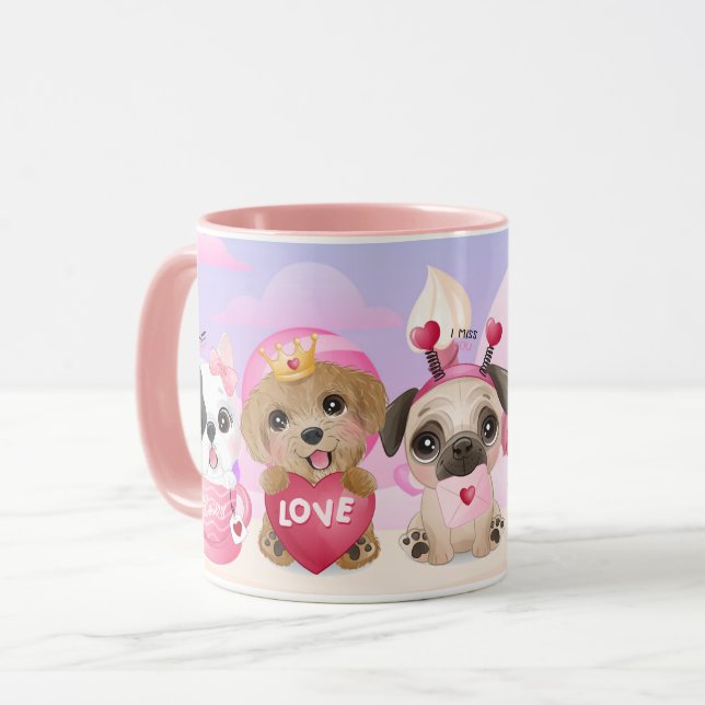 Taza El día de San Valentín Pups Mug (Anverso izquierdo)