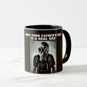TAZA EL DÍA DEL PADRE GAS MASK CAFFEE MUG