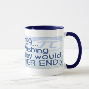 Taza El día del pi nunca termina por los estudios de