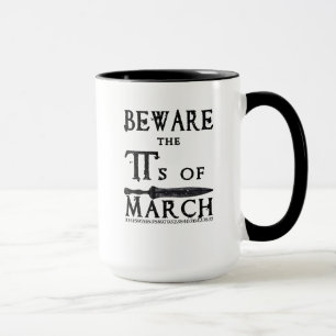 Taza El día del pi se guarda de los pi de marzo