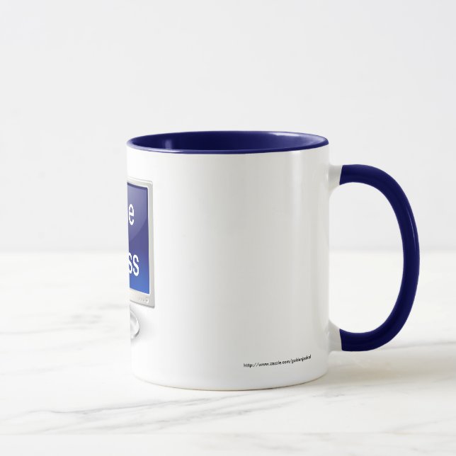 Taza El día feliz de Boss con el monitor de computadora (Derecha)