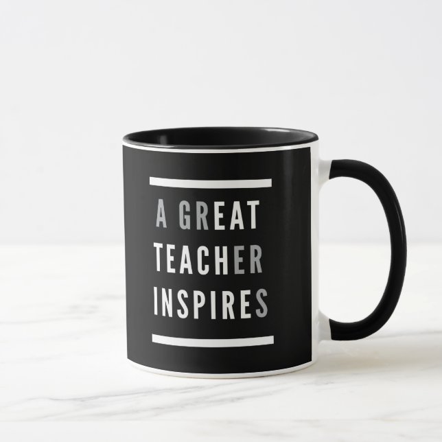 Taza El Día Internacional del Profesorado inspira la en (Derecha)