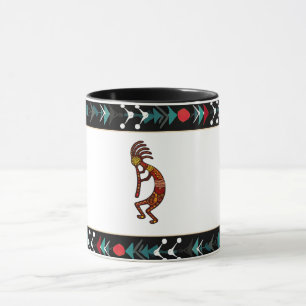 Taza El dios de la fertilidad de Kokopelli, nativo amer