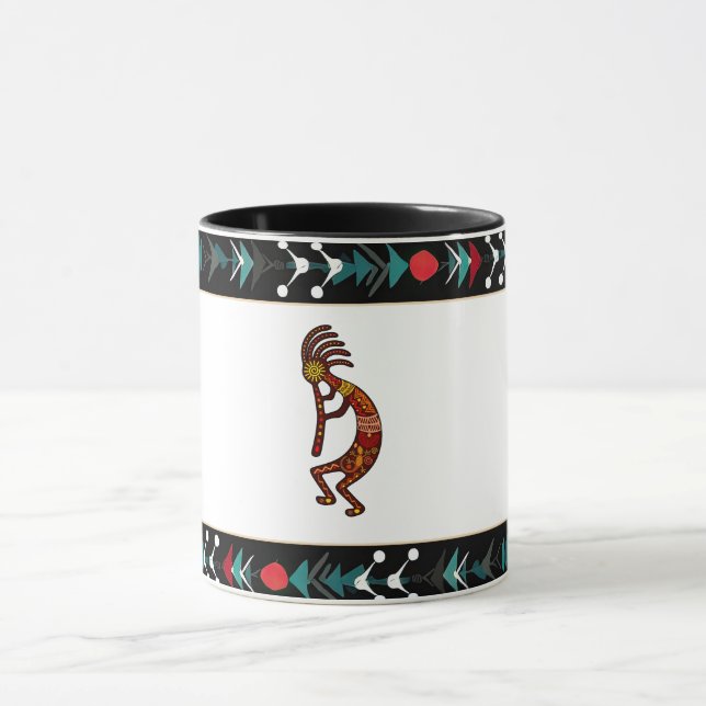 Taza El dios de la fertilidad de Kokopelli, nativo amer (Centro)