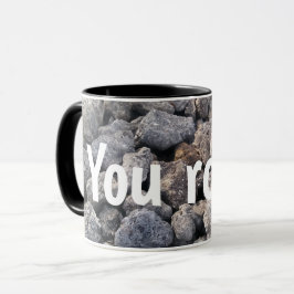Taza El diseño de la imagen de las piedras divertidas
