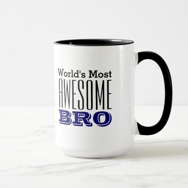 Taza El diseño MÁS IMPRESIONANTE del BRO-Texto del (Derecha)