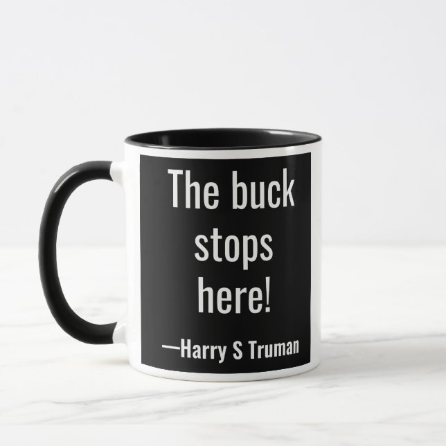 Taza ¡El dólar para aquí! Harry S Truman (Izquierda)