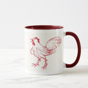 Taza El Doodle del berberecho hace en el amanecer
