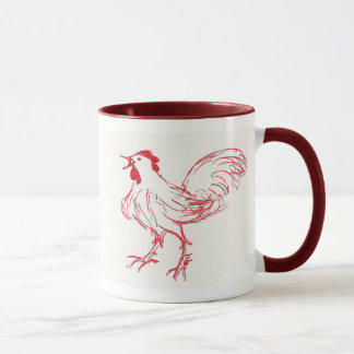 Taza El Doodle del berberecho hace en el amanecer