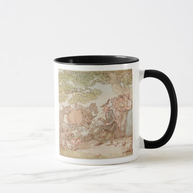 Taza El Dr. Syntax que bosqueja después de naturaleza (Derecha)