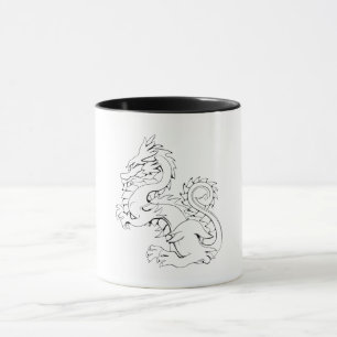 Taza El Dragón Asiático De Tatsu Es Una Criatura Mítica